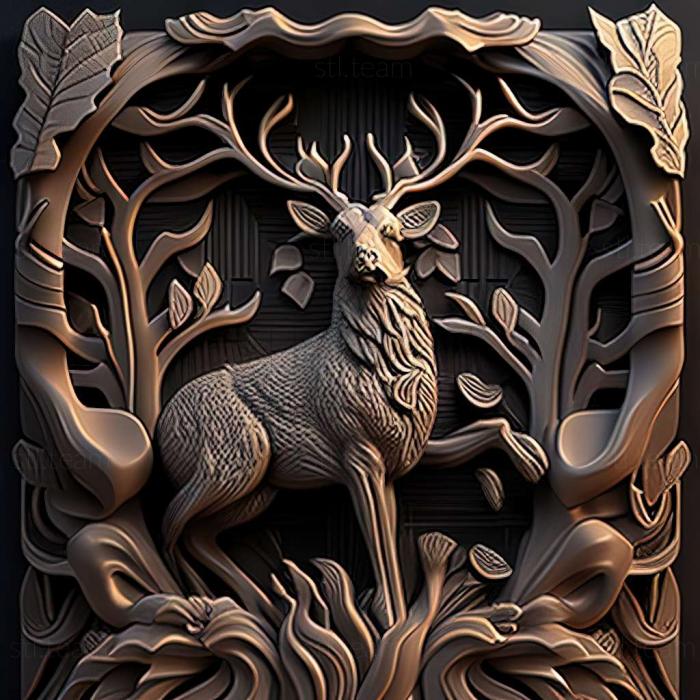 3D model The Deer God game (STL)